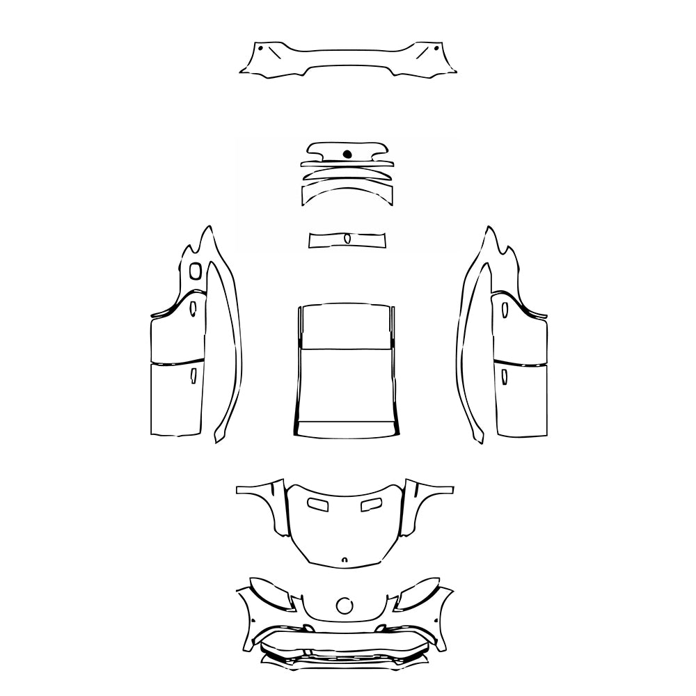 Pre-Cut PPF Mercedes-Benz GLE GLE Coupe AMG GLE 63 2015 - PPF-Kits