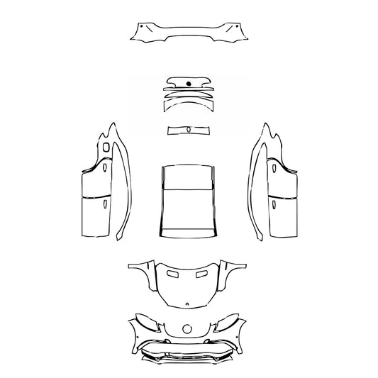Pre-Cut PPF Mercedes-Benz GLE GLE Coupe AMG GLE 63 2017 - PPF-Kits