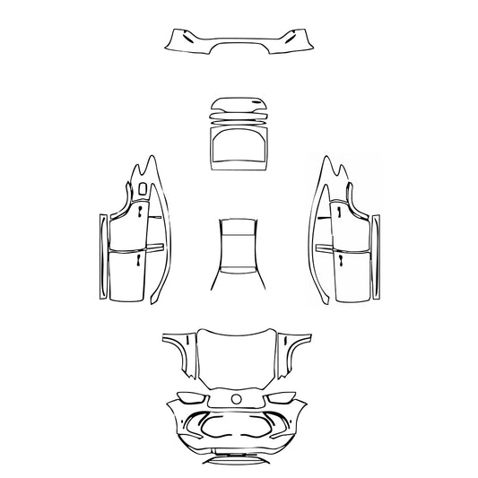 Pre-Cut PPF Mercedes-Benz GLE GLE Coupe AMG GLE 63 S 2021 - PPF-Kits