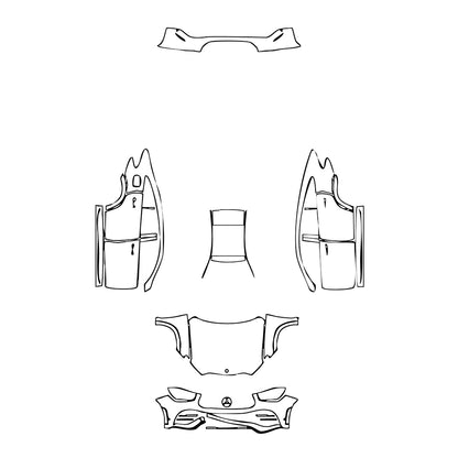 Pre-Cut PPF Mercedes-Benz GLE GLE Coupe AMG Line 2021 - PPF-Kits