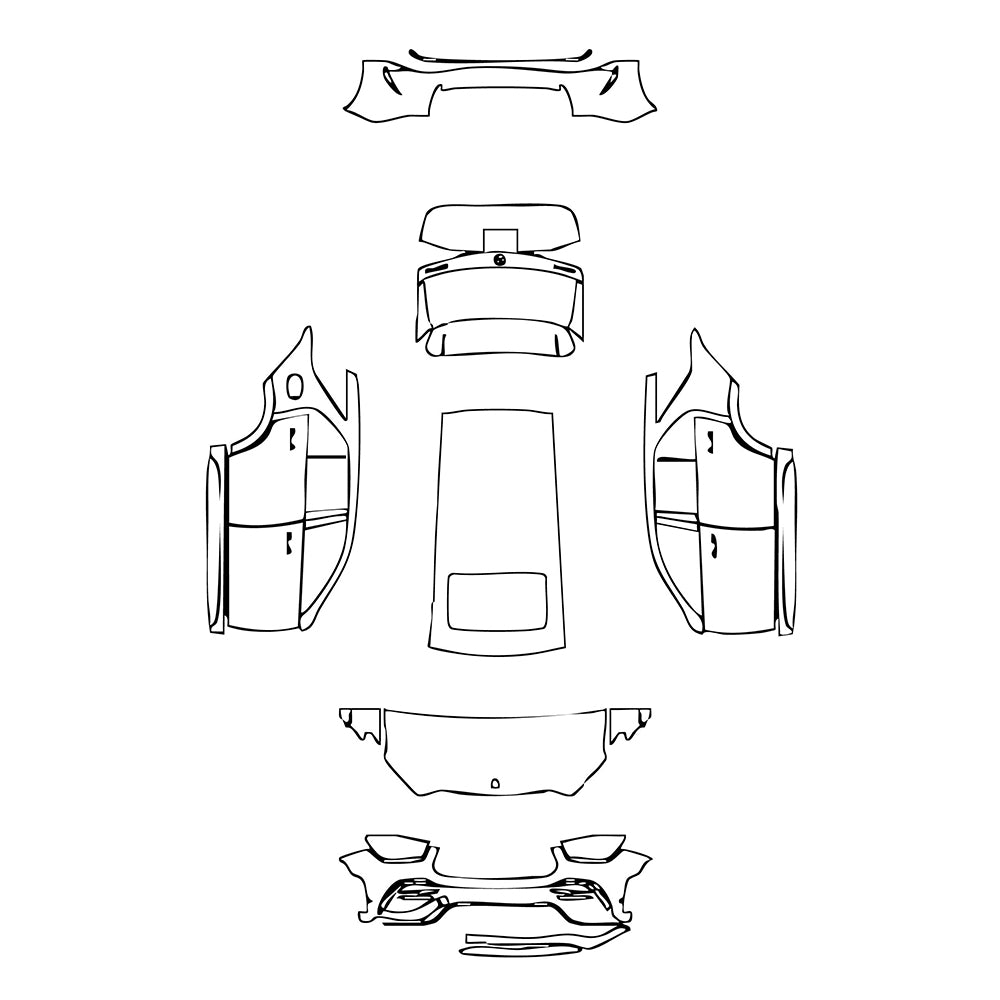 Pre-Cut PPF Mercedes-Benz GLE GLE SUV AMG GLE 53 2021 - PPF-Kits