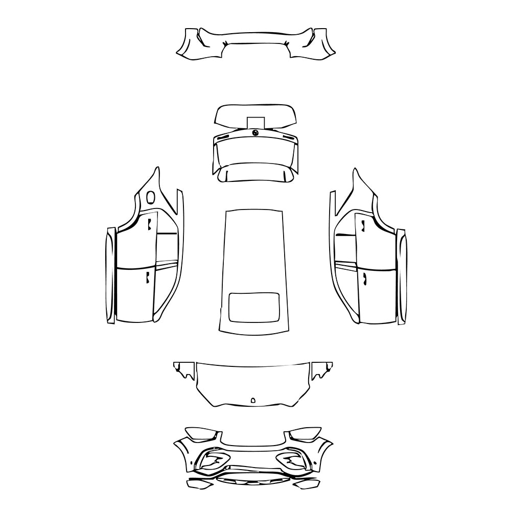 Pre-Cut PPF Mercedes-Benz GLE GLE SUV AMG GLE 53 2025 - PPF-Kits
