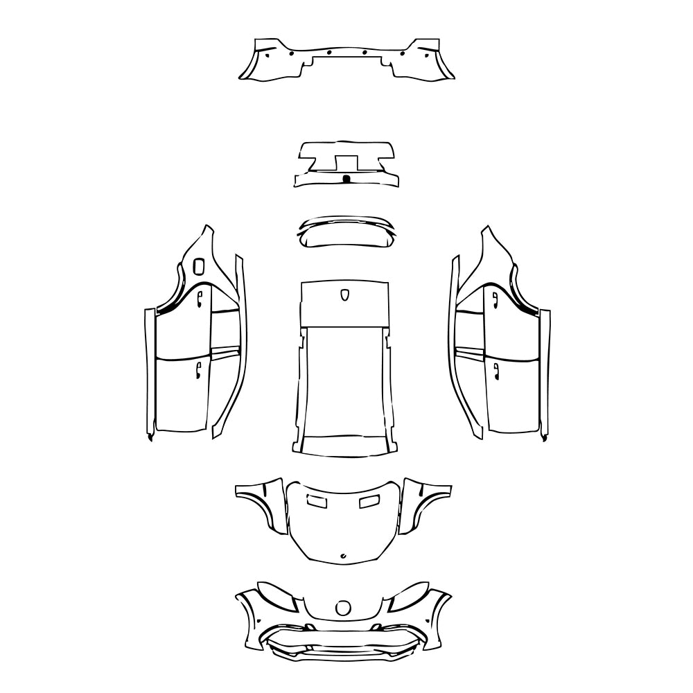 Pre-Cut PPF Mercedes-Benz GLE GLE SUV AMG GLE 63 S 2015 - PPF-Kits
