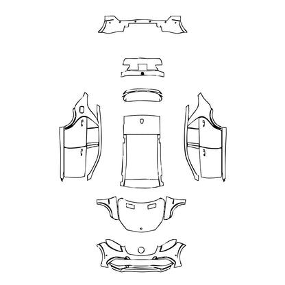 Pre-Cut PPF Mercedes-Benz GLE GLE SUV AMG GLE 63 S 2016 - PPF-Kits