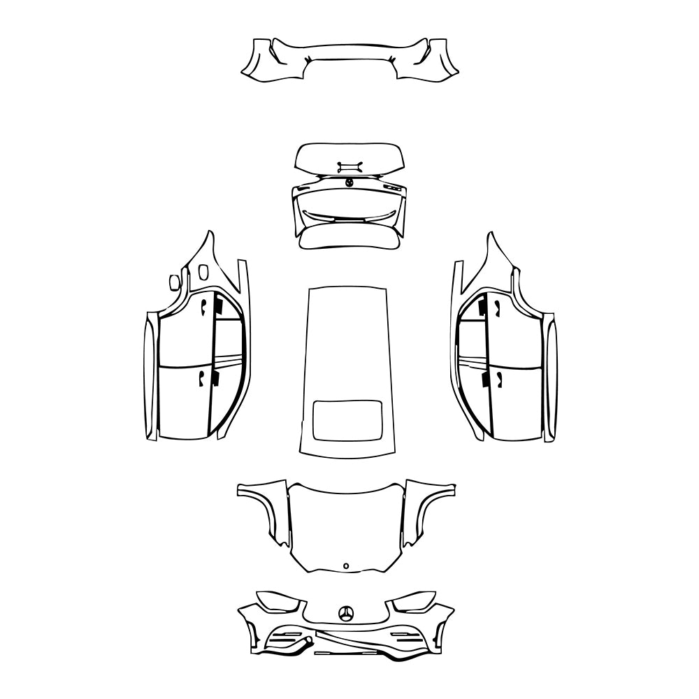 Pre-Cut PPF Mercedes-Benz GLE GLE SUV AMG line 2023 - PPF-Kits