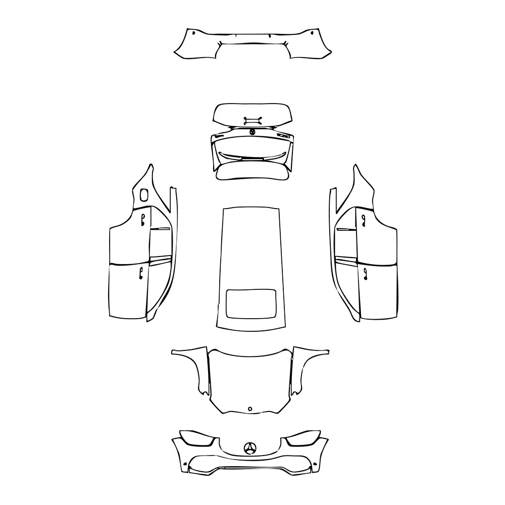 Pre-Cut PPF Mercedes-Benz GLE GLE SUV Base 2022 - PPF-Kits
