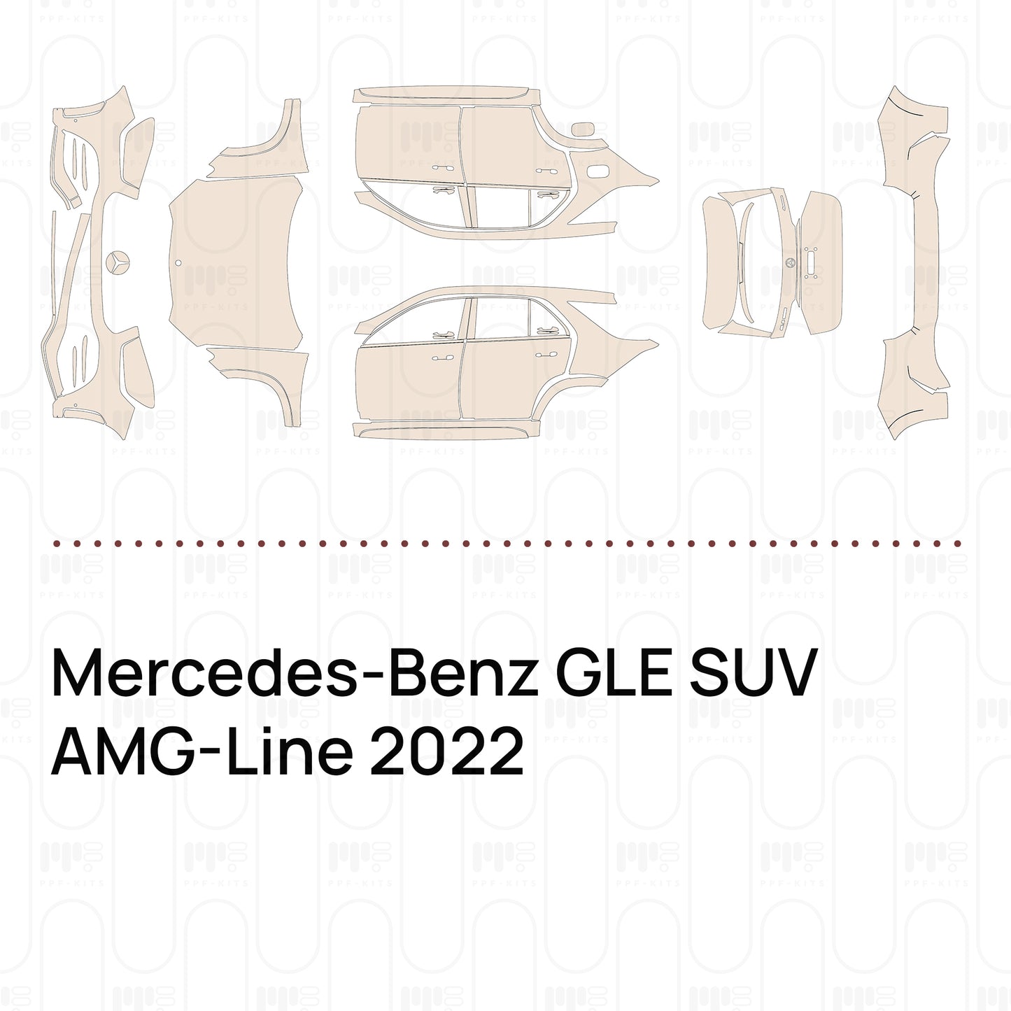 Pre-Cut PPF Mercedes-Benz GLE SUV AMG-Line 2022
