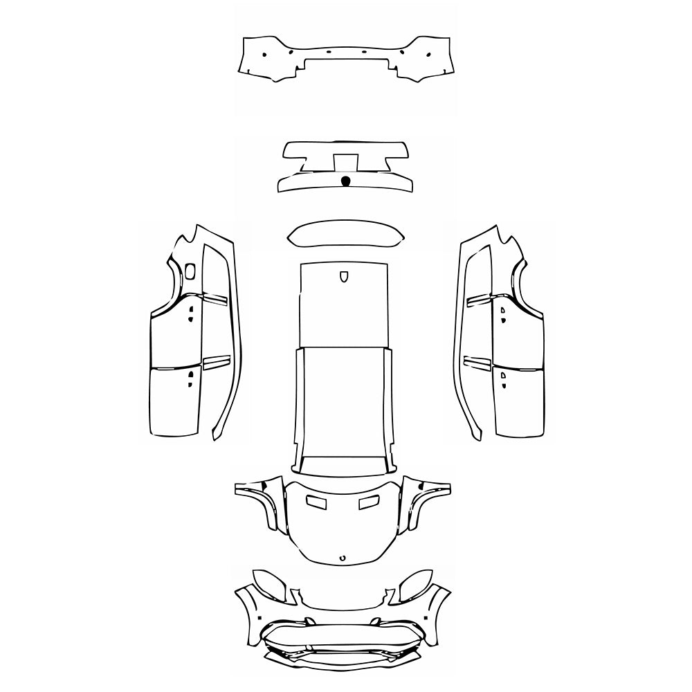 Pre-Cut PPF Mercedes-Benz GLS AMG GLS 63 2016 - PPF-Kits