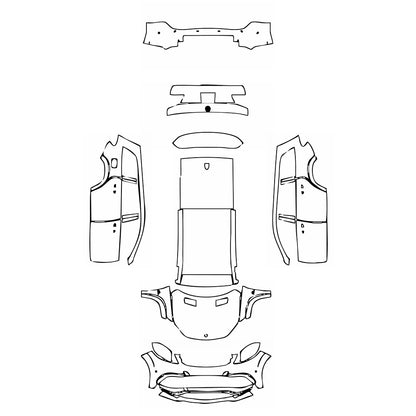Pre-Cut PPF Mercedes-Benz GLS AMG GLS 63 2018 - PPF-Kits