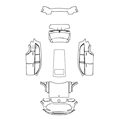 Pre-Cut PPF Mercedes-Benz GLS AMG GLS 63 2020 - PPF-Kits