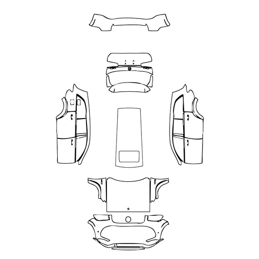 Pre-Cut PPF Mercedes-Benz GLS AMG GLS 63 2023 - PPF-Kits