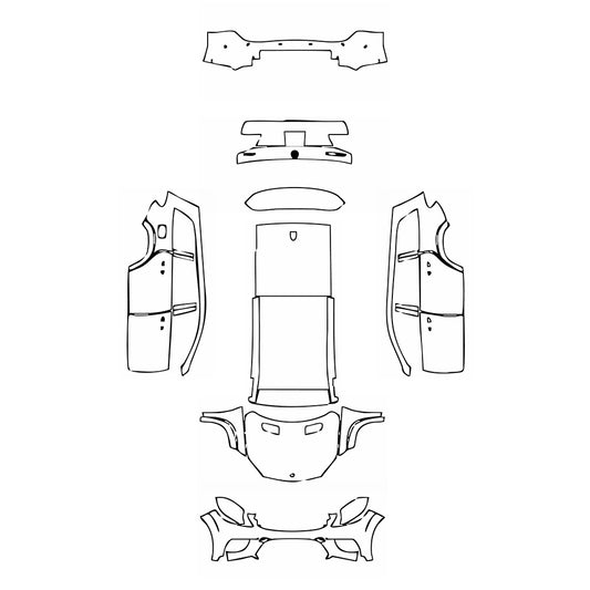 Pre-Cut PPF Mercedes-Benz GLS AMG Line 2018 - PPF-Kits