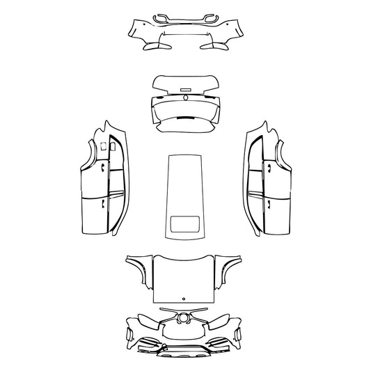 Pre-Cut PPF Mercedes-Benz GLS AMG Line 2021 - PPF-Kits