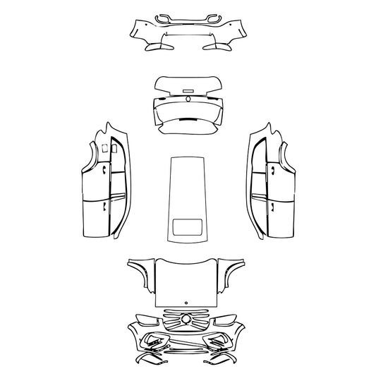 Pre-Cut PPF Mercedes-Benz GLS AMG Line 2025 - PPF-Kits