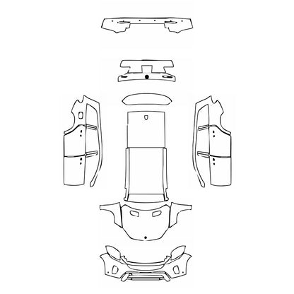 Pre-Cut PPF Mercedes-Benz GLS Base 2017 - PPF-Kits