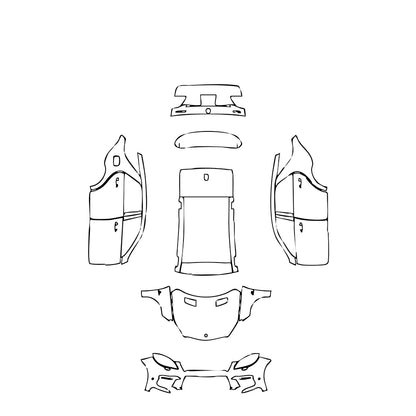 Pre-Cut PPF Mercedes-Benz ML 63 AMG 2012 - PPF-Kits