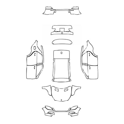 Pre-Cut PPF Mercedes-Benz ML Base 2013 - PPF-Kits