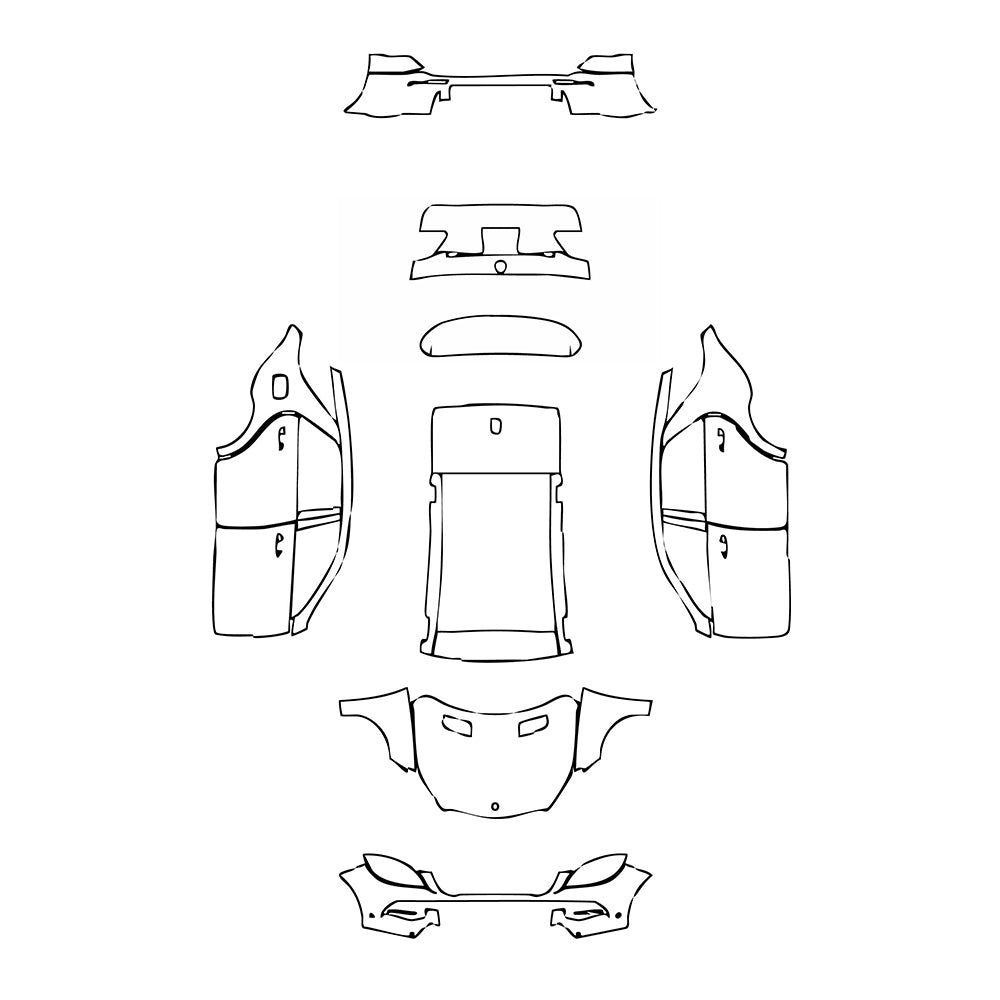 Pre-Cut PPF Mercedes-Benz ML Base 2014 - PPF-Kits
