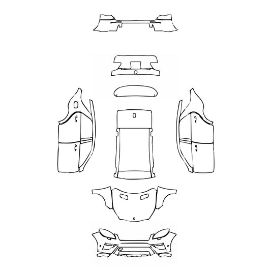 Pre-Cut PPF Mercedes-Benz ML Sport 2015 - PPF-Kits
