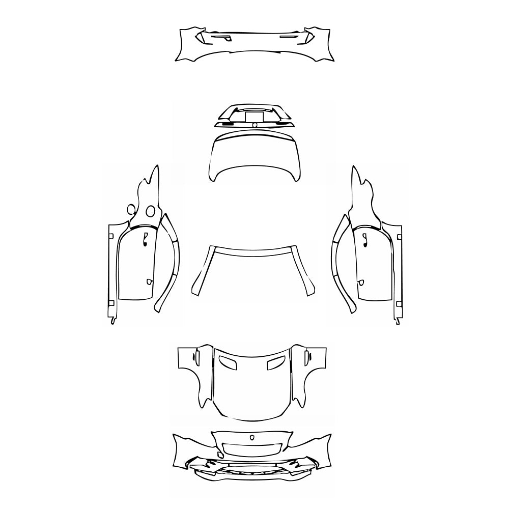 Pre-Cut PPF Mercedes-Benz SLC AMG 43 2016 - PPF-Kits