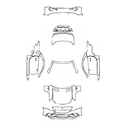Pre-Cut PPF Mercedes-Benz SLC AMG 43 2016 - PPF-Kits