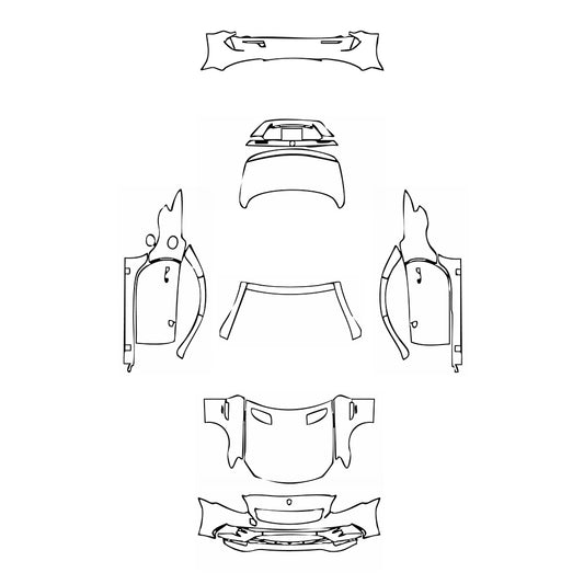 Pre-Cut PPF Mercedes-Benz SLC AMG 43 2018 - PPF-Kits