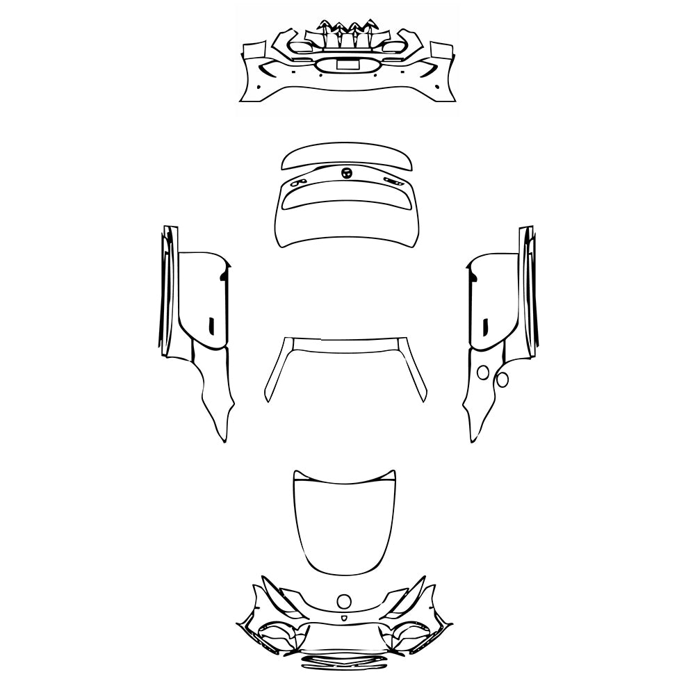 Pre-Cut PPF Mercedes-Benz SL AMG SL55 2022 - PPF-Kits