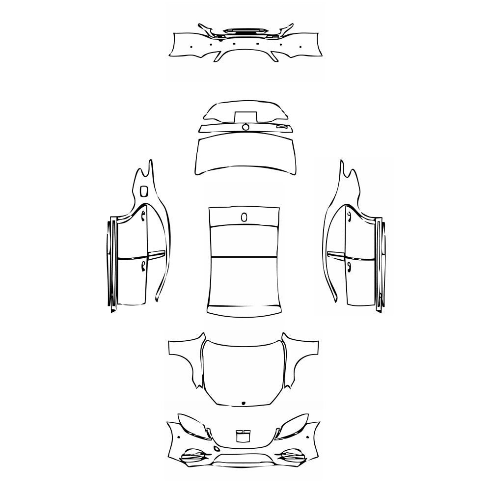 Pre-Cut PPF Mercedes-Benz S Class Sedan AMG Line Extended Wheelbase 2019 - PPF-Kits