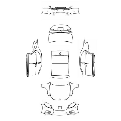 Pre-Cut PPF Mercedes-Benz S Class Sedan AMG Line Extended Wheelbase 2019 - PPF-Kits