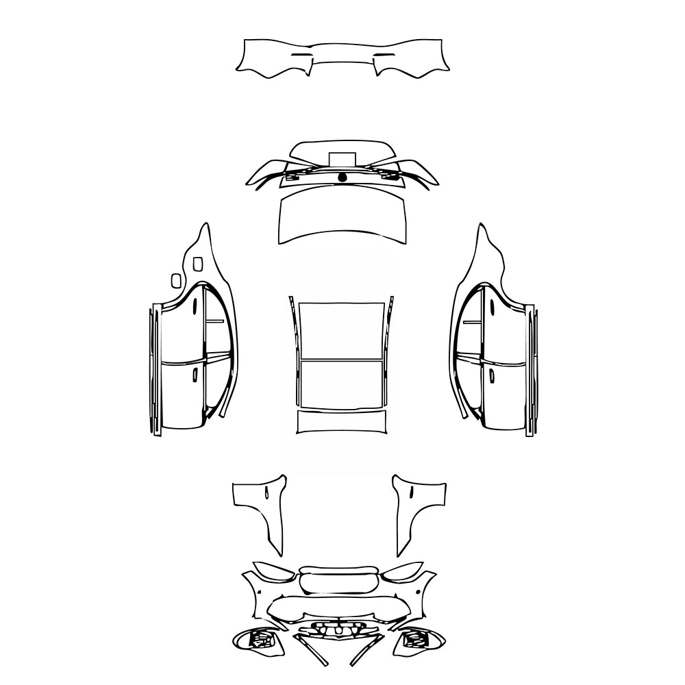 Pre-Cut PPF Mercedes-Benz S Class Sedan AMG S63 E Performance Extended Wheelbase 2025 - PPF-Kits