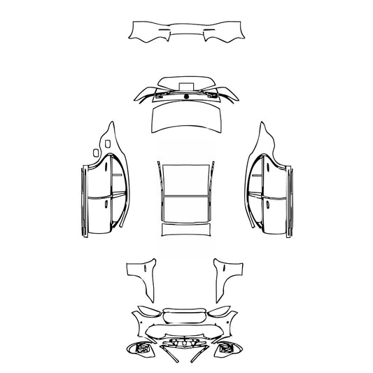 Pre-Cut PPF Mercedes-Benz S Class Sedan AMG S63 E Performance Extended Wheelbase 2025 - PPF-Kits