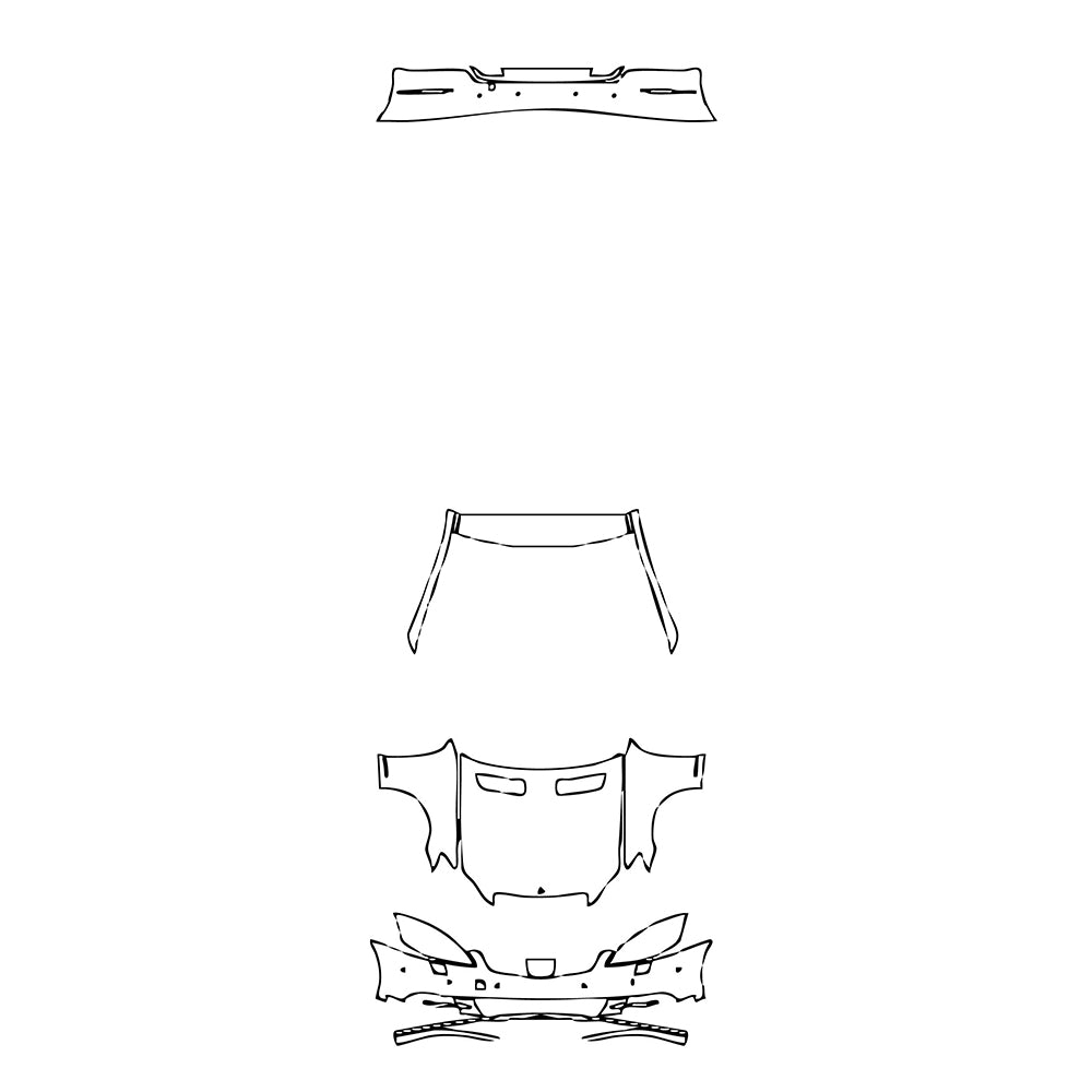 Pre-Cut PPF Mercedes-Benz S Class Sedan Base Extended Wheelbase 2013 - PPF-Kits