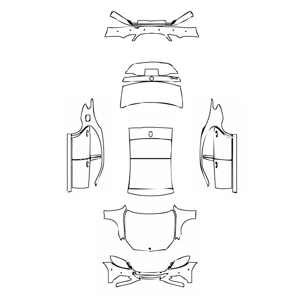 Pre-Cut PPF Mercedes-Benz S Class Sedan Base Extended Wheelbase 2016 - PPF-Kits
