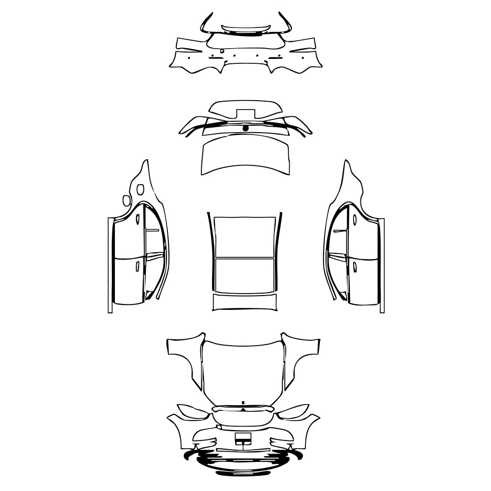 Pre-Cut PPF Mercedes-Benz S Class Sedan Base Extended Wheelbase 2021 - PPF-Kits