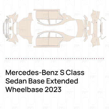 Pre-Cut PPF Mercedes-Benz S Class Sedan Base Extended Wheelbase 2023