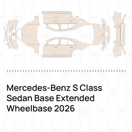 Pre-Cut PPF Mercedes-Benz S Class Sedan Base Extended Wheelbase 2026