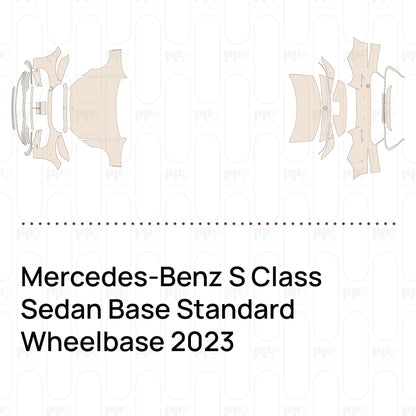 Pre-Cut PPF Mercedes-Benz S Class Sedan Base Standard Wheelbase 2023