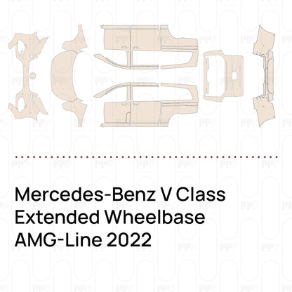 Pre-Cut PPF Mercedes-Benz V Class Extended Wheelbase AMG-Line 2022