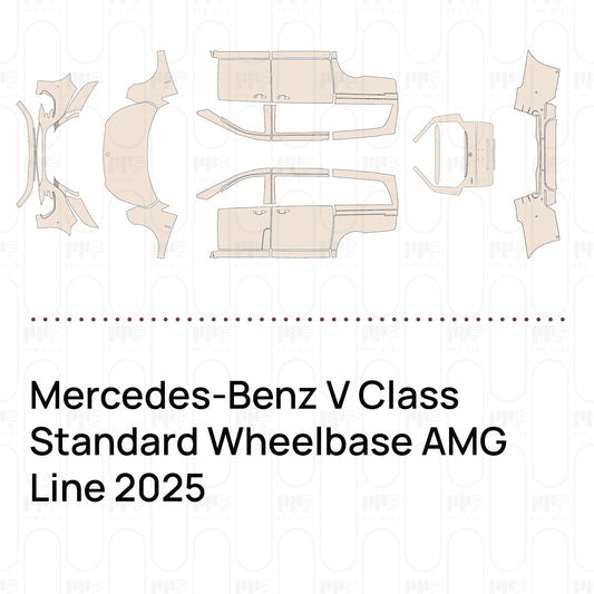 Pre-Cut PPF Mercedes-Benz V Class Standard Wheelbase AMG Line 2025
