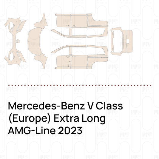 Pre-Cut PPF Mercedes-Benz V Class (Europe) Extra Long AMG-Line 2023