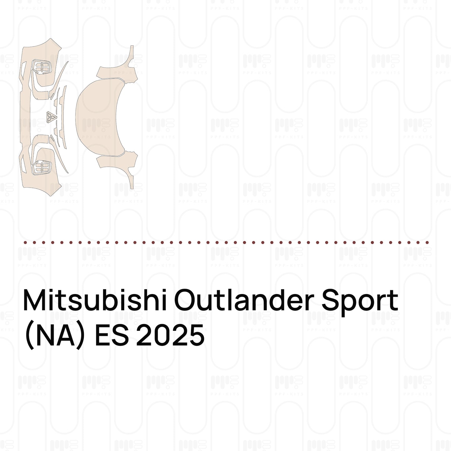 Pre-Cut PPF Mitsubishi Outlander Sport (NA) ES 2025