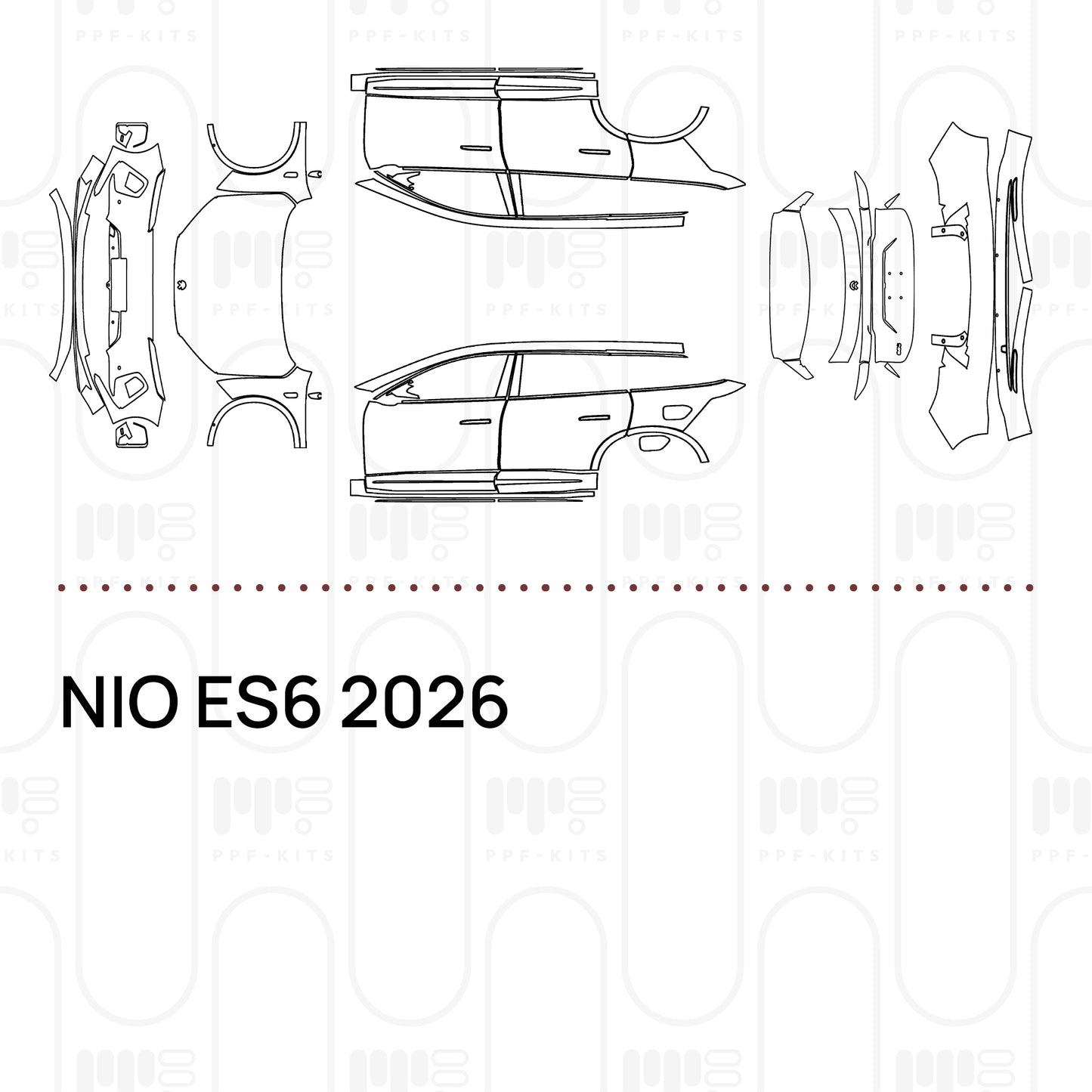 Pre-Cut PPF NIO ES6 2026