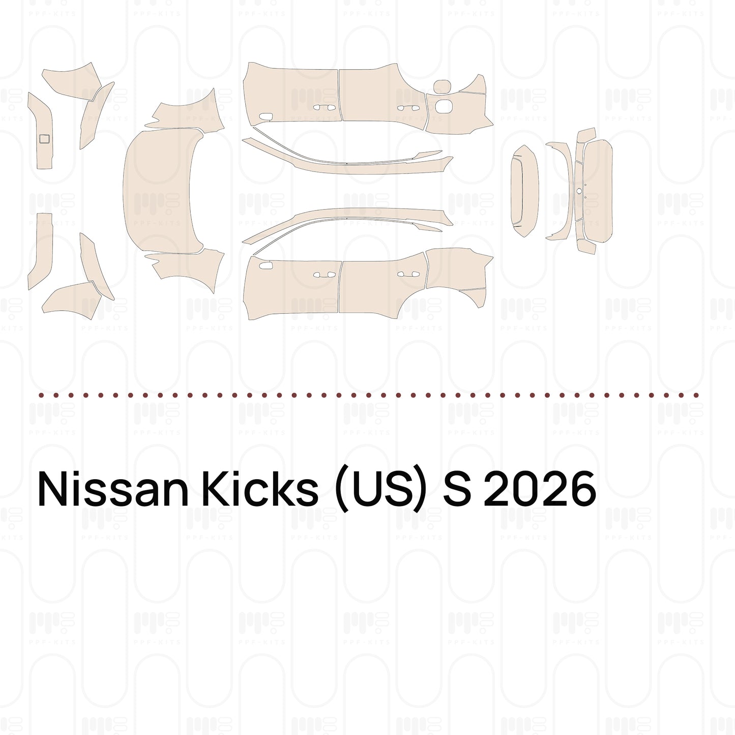 Pre-Cut PPF Nissan Kicks (US) S 2026