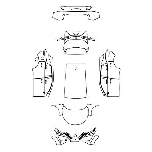 Pre-Cut PPF Nissan Qashqai (AU) Ti 2024 - PPF-Kits