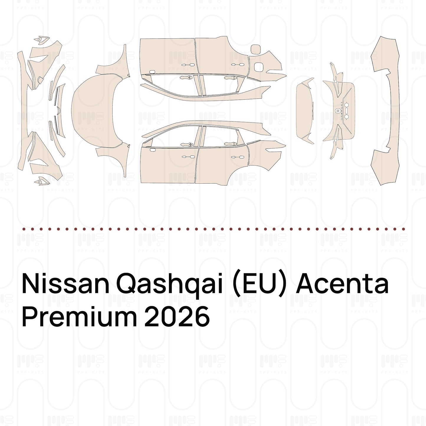 Pre-Cut PPF Nissan Qashqai (EU) Acenta Premium 2026