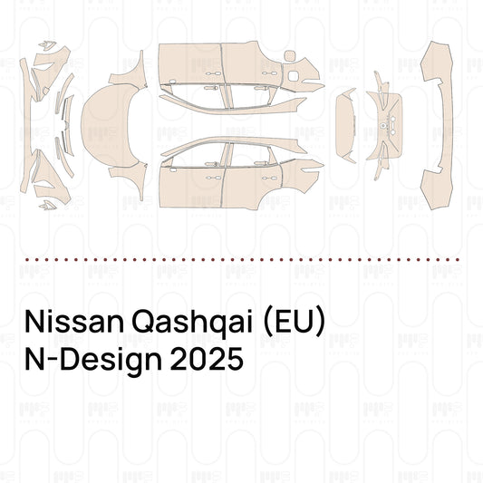 Pre-Cut PPF Nissan Qashqai (EU) N-Design 2025