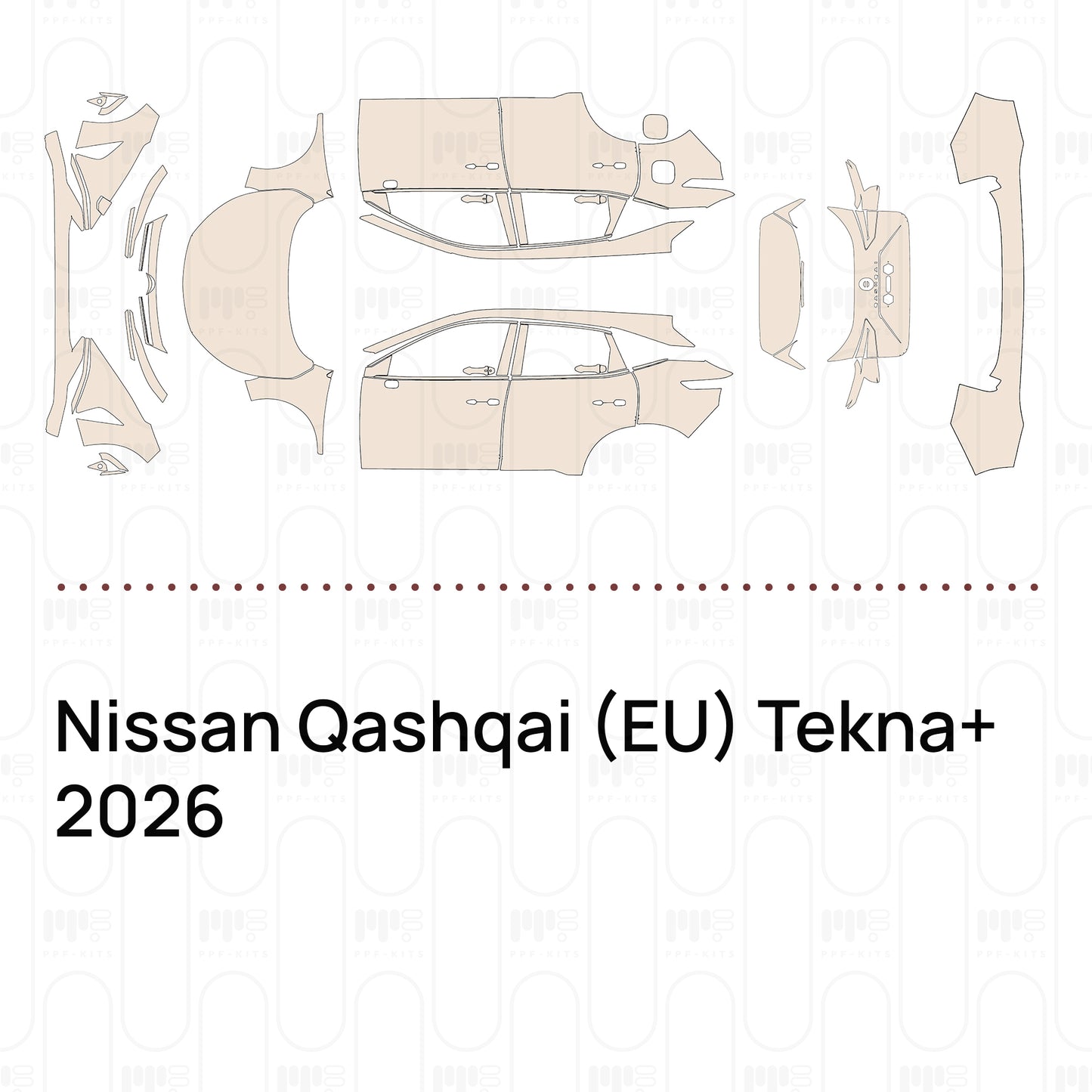 Pre-Cut PPF Nissan Qashqai (EU) Tekna+ 2026