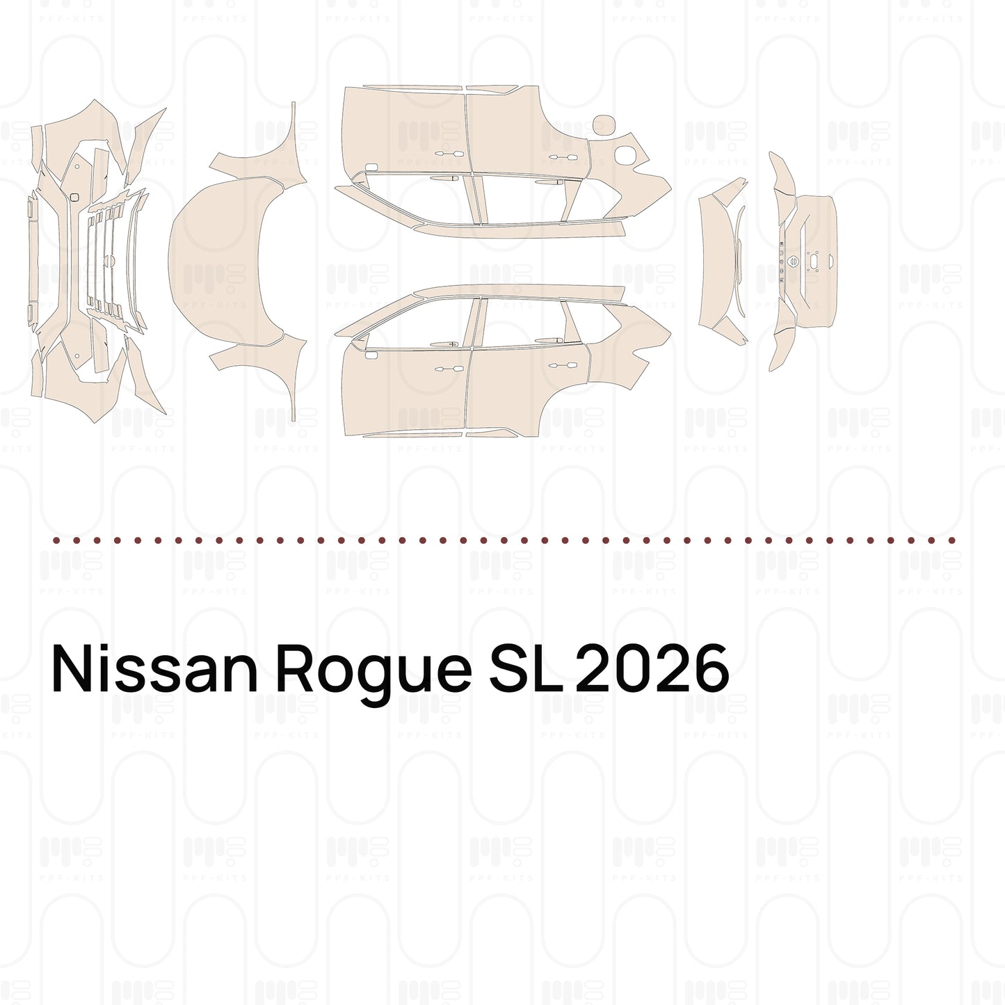 Pre-Cut PPF Nissan Rogue SL 2026