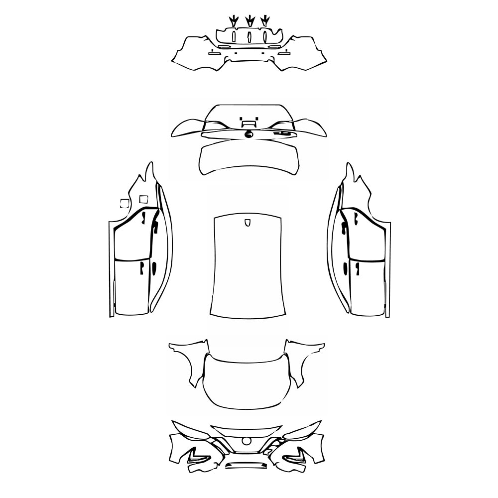 Pre-Cut PPF Nissan Sentra (US) S 2022 - PPF-Kits