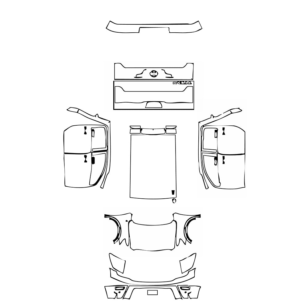 Pre-Cut PPF Nissan Titan Crew Cab Platinum 2024 - PPF-Kits